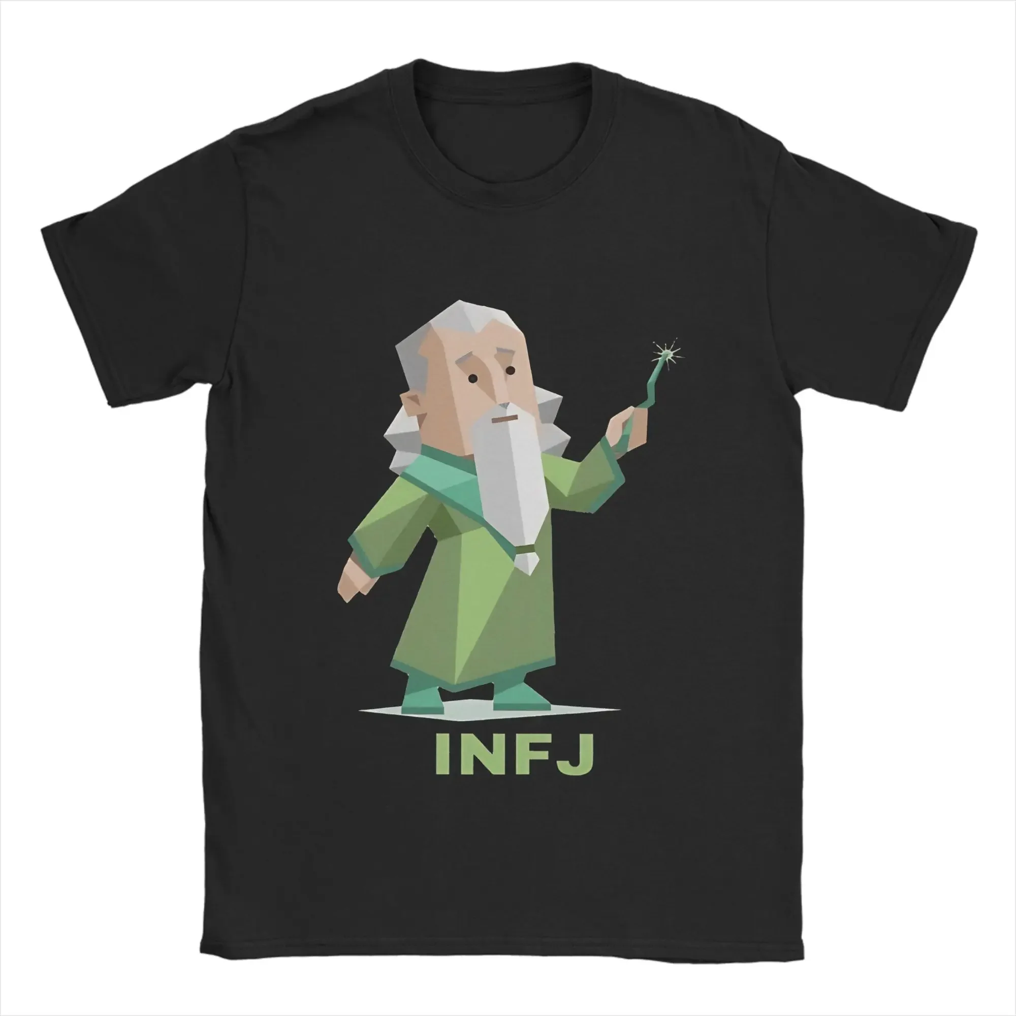 

Wizard Personality Type Men's Graphic Tee Short Sleeve Breathable Cotton T-Shirt