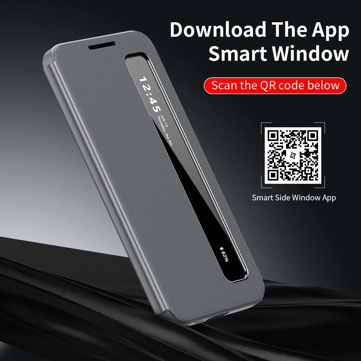 

Чехол для телефона Samsung S26 Ultra A17 A16 A55 A36 Flip-Free Answer S25FE S25EDGE Sleep S24U S24FE Smart Side Window Leather Cover