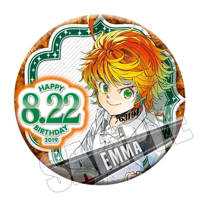 The Promised Neverland 58MM ROUND ICONS IRON BADGE