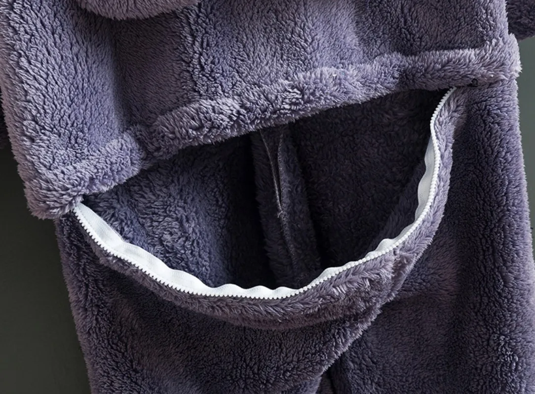 Menina inverno quente dos desenhos animados animal uma peça pijamas poliéster confortável adorável feminino coração lazer usar cosplay com um fecho