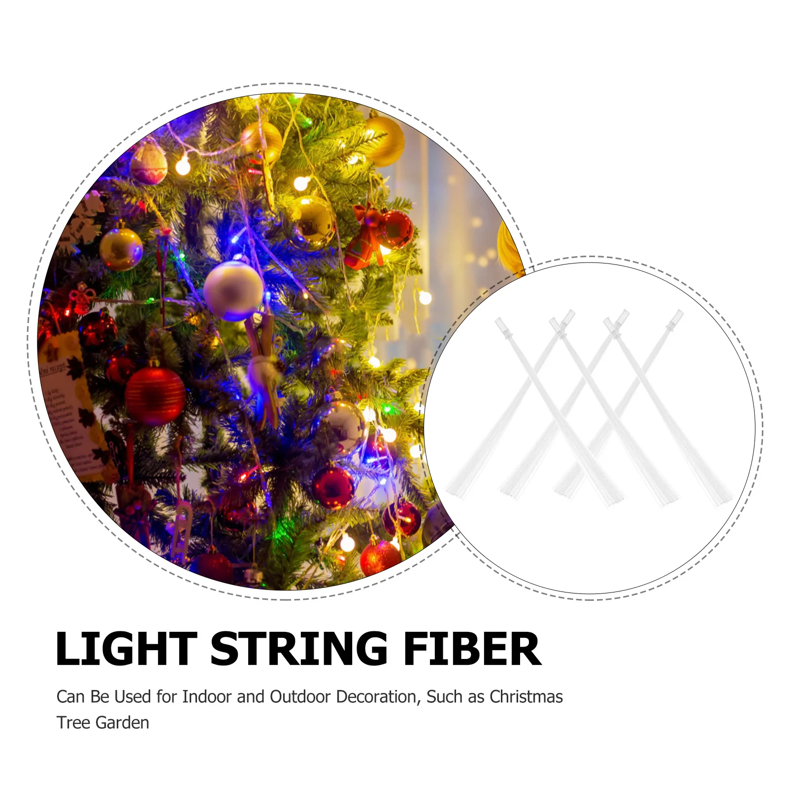 50Pcs Fiber Optic Rods for Lighting Festive Party Table Decor Neon Tabletop Decorative Props Supplies Table Decorations