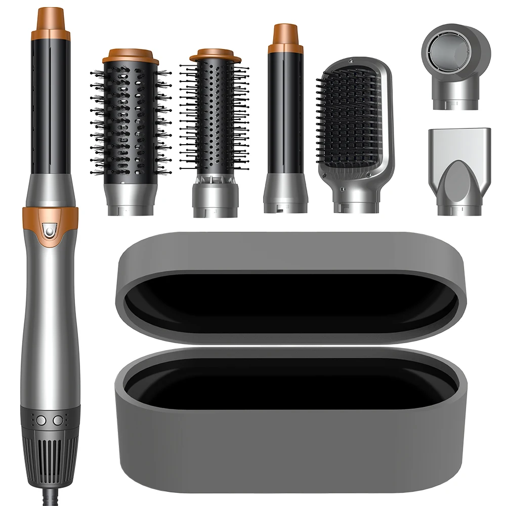 

SMET 8 в 1 Автоматическая упаковка Оптовая продажа Фен Профессиональный горячий и холодный 1200 Вт Щетка для волос Фен Расческа Одношаговый аэрограф Фен