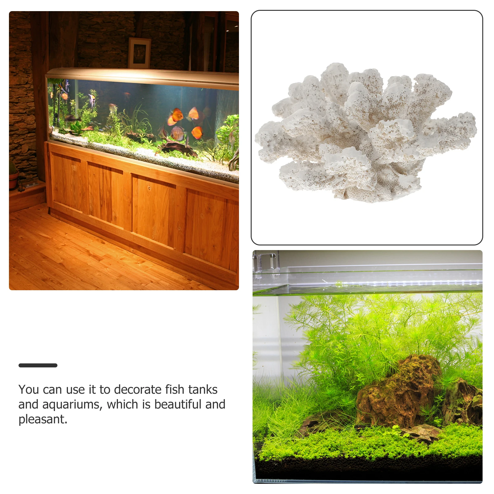 

Safe Resin Coral Decor for Aquariums Beautiful Artificial Coral Reef Ornament Fish Tank Decors Delicate Artificial Plant