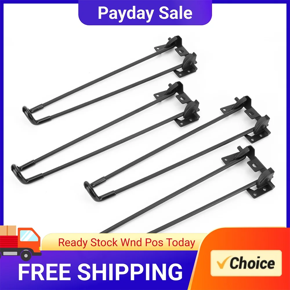 32/42cm 4pcs Folding Legs Heavy Duty Table Legs Set Scratch and Slip with Screws for Camping Tables Home DIY Projects
