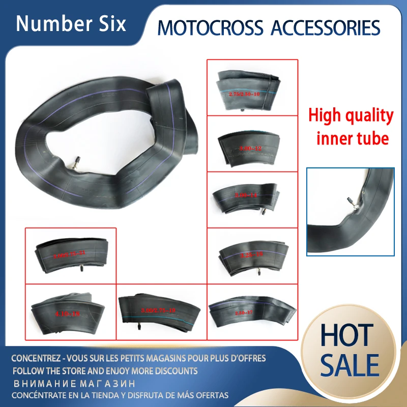 

2.50 3.00 2.75 Inner Tube 10 12 14 17 19 For Motocross Tires Inner and Outer Tube 14 Inch 17 Inch 19 Inch Wheels Motocross