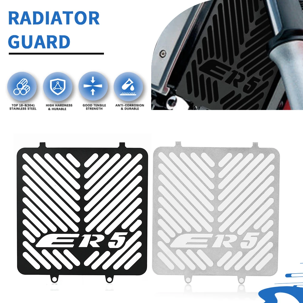 

Motorcycle Accessory FOR Kawasaki ER-5 ER5 ER er 5 1997-2006 2005 2004 2003 2002 2001 2000 Radiator Grille Guard Protector Cover