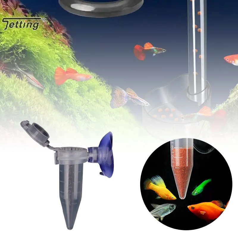 Alimentatore automatico per pesci Cono Salamoia Gamberetti Uovo Verme Imbuto Strumento di alimentazione Tazza con ventosa Serbatoio ornamentale Accessori per acquari