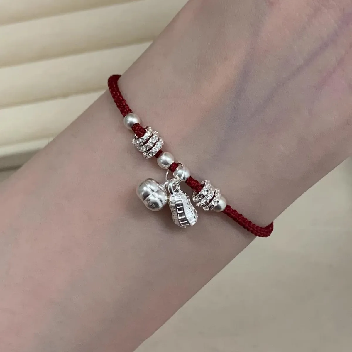 2026 Year of Birth Red Braided Bracelet Persimmon Themed Delicate Light Luxury Niche Design Gifts