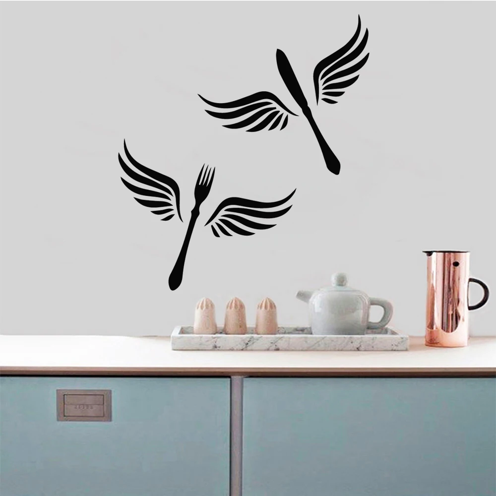 1 pc hot sale cooking tool for kitchen decor Vinyl Wall Sticker Home Decor Stikers Bedroom Diy Pvc Home Decoration Accessories