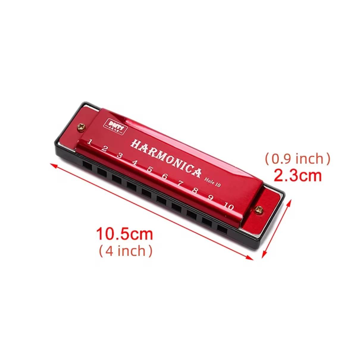 Miwayer-professional 10-hole harmonica, Metal organ for mouth, musical instruments for beginners