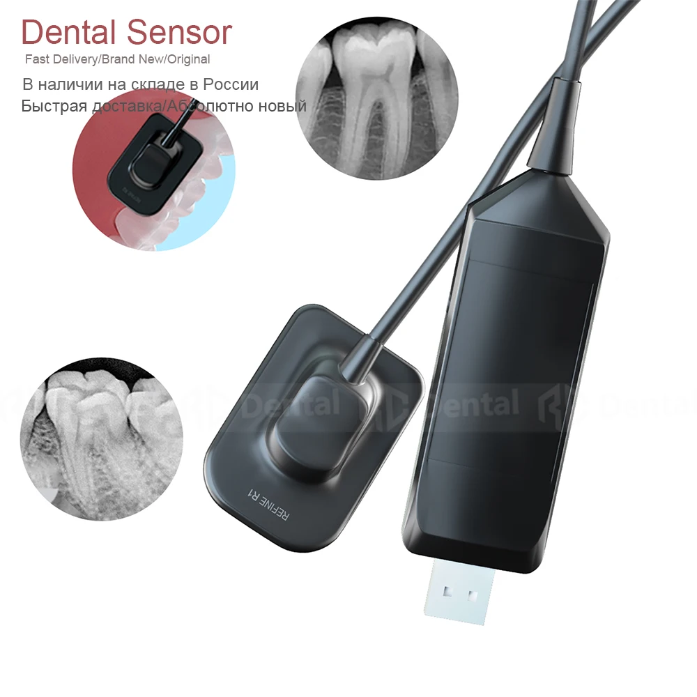 

Dental Sensor Dongle X Ray Sensor Fast Transmission Digital Intraoral System Intra-Oral with Software 3m Cable Clear Image