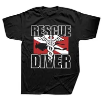 Dive Scuba Diving Rescue Diver T Shirts Summer Style Graphic Cotton Streetwear Short Sleeve Birthday Gifts T-shirt Mens Clothing