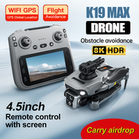 2025 NEW K19 Max 5G Transmission Drone With RC Airdrop 8K HD Camera for Beginner Brushless Motor GPS Return Home Quadcopter Toy