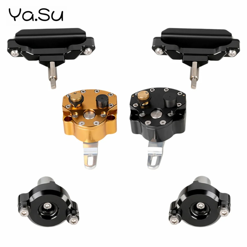 ‌Motorcycle Steering Damper Buffer Anti-whip Head Stabilizer Mount for KAWASAKI NINJA ZX-25R/SE ZX250 ZX-4R/SE ZX400R