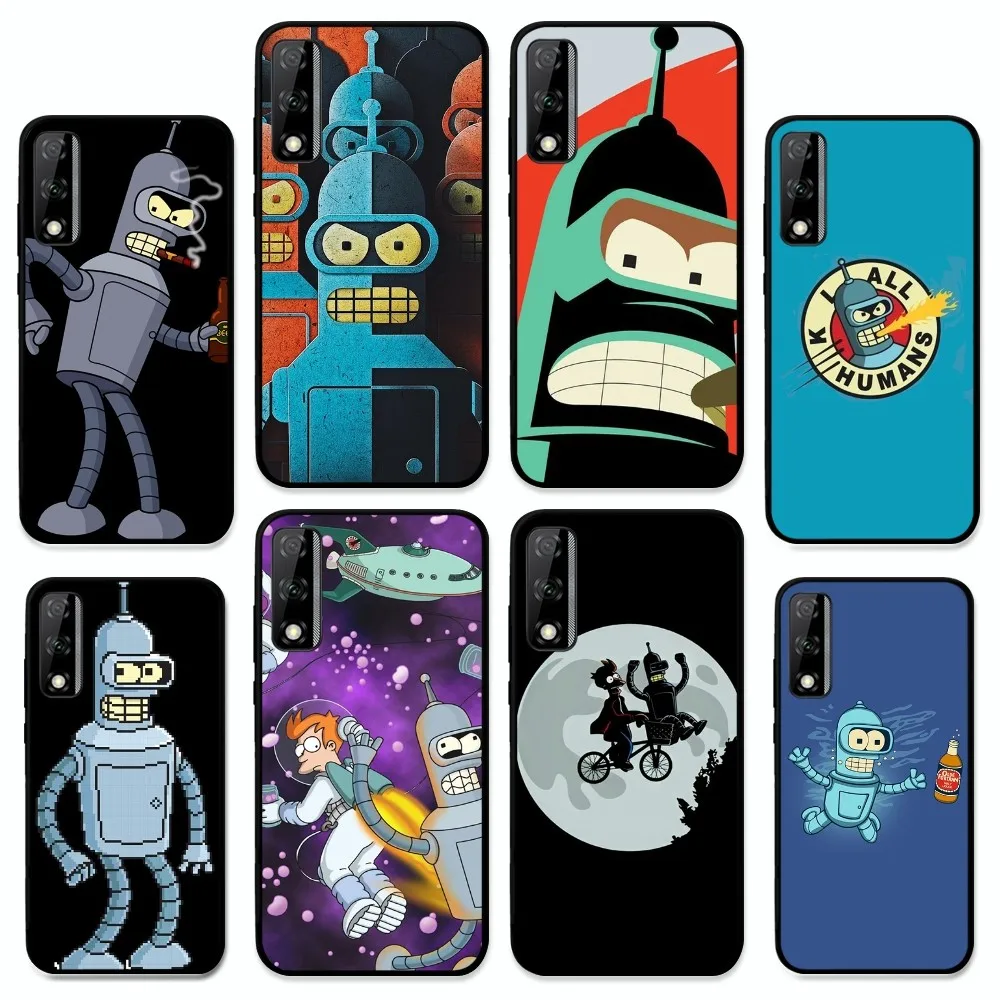 Funny  Futuramas Robot Bender Phone Case For Huawei Y9 6 7 5 Prime Enjoy 7s 7 8 plus 7a 9e 9plus 8E Lite Psmart Shell