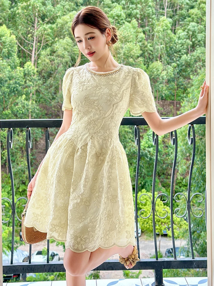 Vrouwen zoete delicate verjaardagsfeestje jurk elegant mooi borduurwerk pailletten diamanten baljurk vrouwelijke prom vestidos gastheer