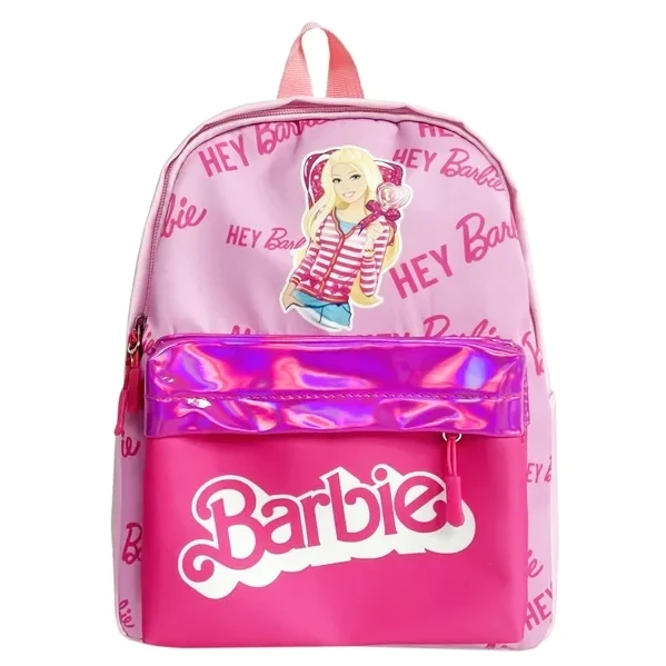 Plecak dla dzieci Barbie Cartoon Girl różowa torba Cute Cartoon plecak do przedszkola artykuły papiernicze artykuły szkolne prezenty dla dzieci