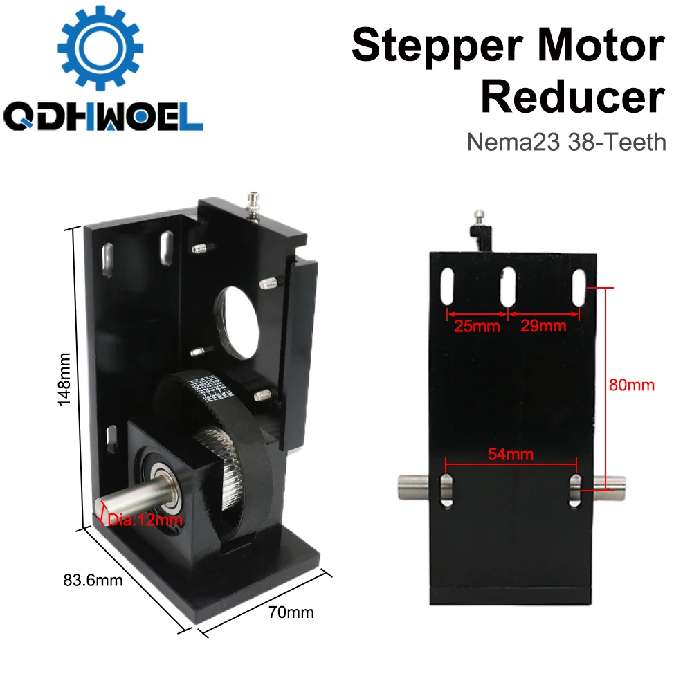 Imagem -03 - Qdhwoel Laser Peças para Gravação e Máquina de Corte Assento de Suporte Motor 57