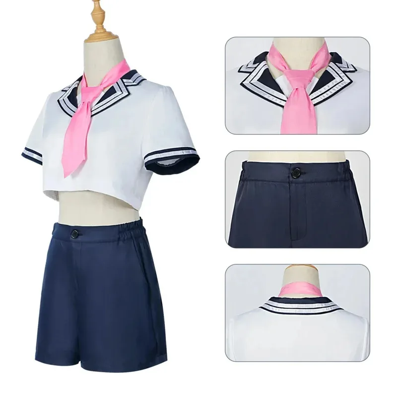 أزياء أنيمي أوشي نو كو التأثيرية هوشينو أكوامارين هوشينو روبي أريما كانا أزياء تنكرية فستان البحارة شعر مستعار JK زي الهالوين