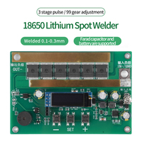 6.5V-16V 18650 Lithium Electric Spot Welding Machine 99 Gear Adjustment Support Capacitor 3-section pulse spot welder 0.1-0.3mm
