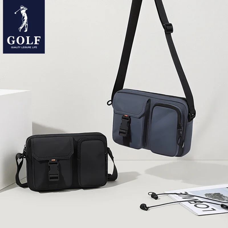 Nuevo bolso diagonal de Golf para bolso de hombro para hombre, bolso versátil de lona informal para hombre, mochila pequeña de gran capacidad, tendencia para hombre