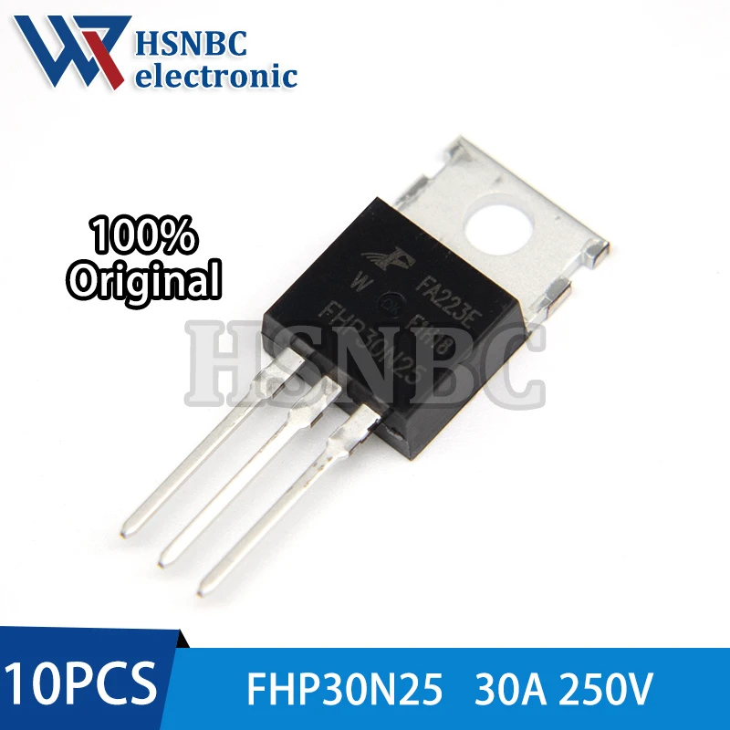 

10PCS FHP30N25 30N25 FHP30N25W TO-220 30A 250V N-Channel Power MOSFET Transistor 100% New Original
