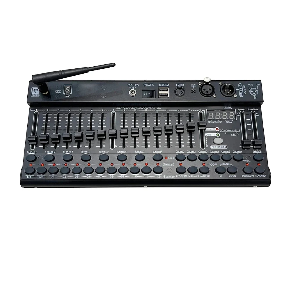 New 384 Dmx Controller Stage Light 512 Dmx Console Dj Stage Lights Beam LED Par Lighting Controller Equipment