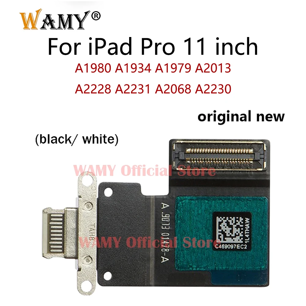 WAMY New USB Charging Connector Dock Port Flex Cable For iPad Pro 11 inch A1980 A1934 A1979 A2013 A2228 A2231 A2068 A2230