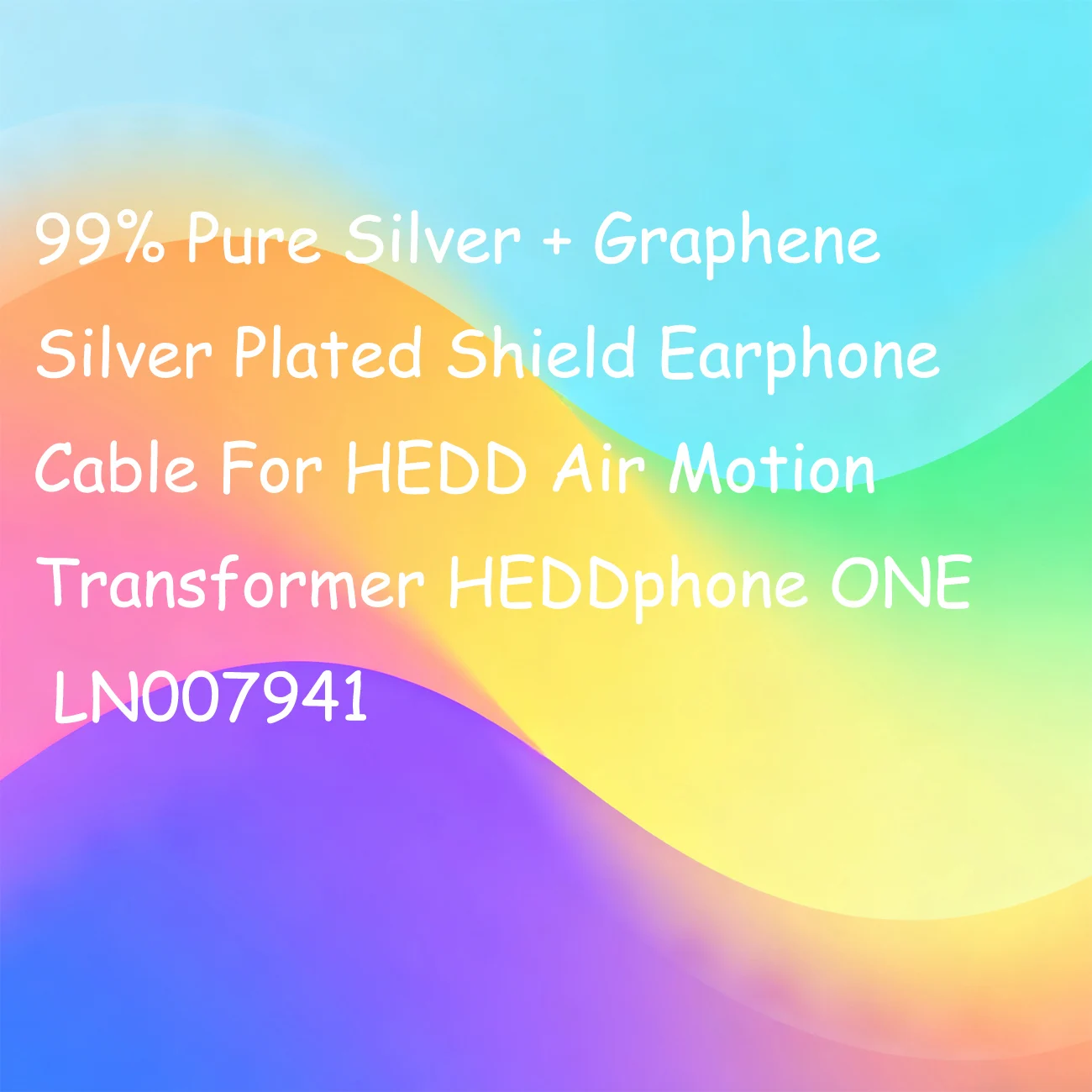 99% Pure Silver + Graphene Silver Plated Shield Earphone Cable For HEDD Air Motion Transformer HEDDphone ONE LN007941
