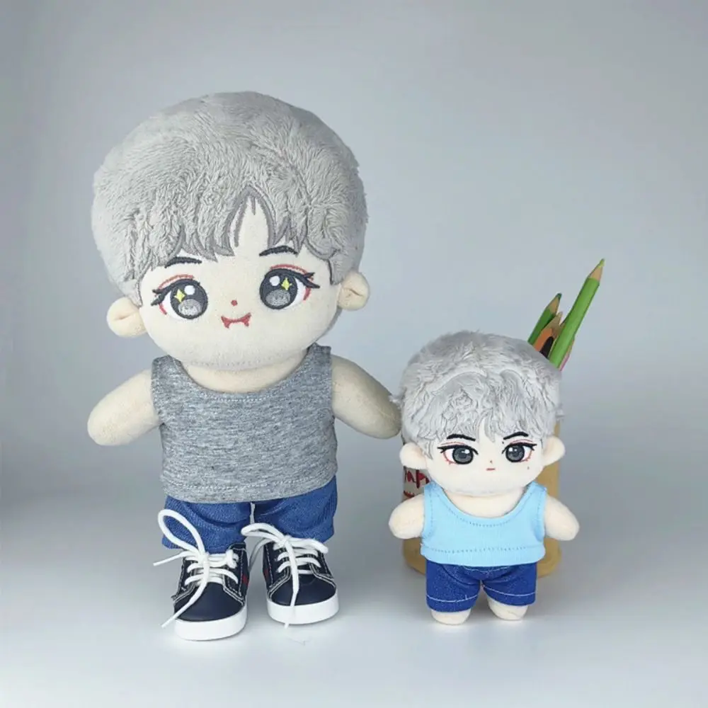 Gift Multicolor Dolls Clothes 10cm Accessories Doll Vest Replacement Outfit DIY Sleeveless T-shirt Cotton Stuffed Doll