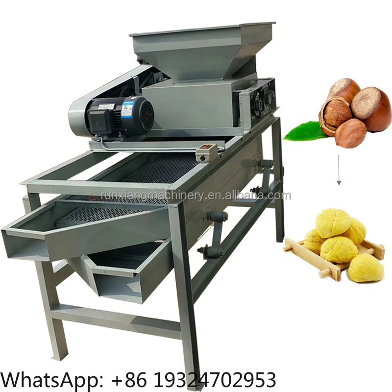 High Effic iency Cust omized Hazelnut Almond Peeler Machine Almond Shelling Machine Man ufac turer