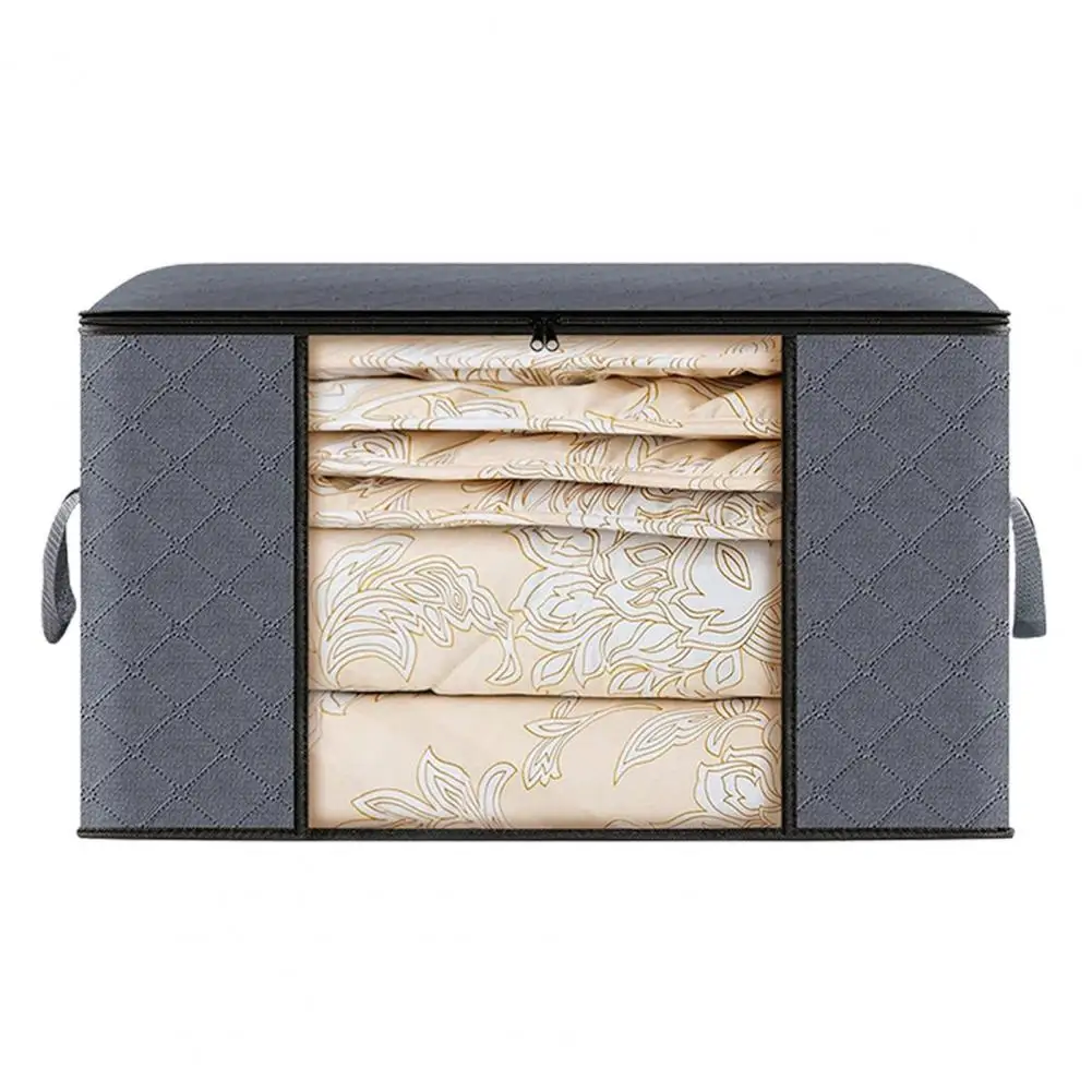 

35l Capacity Storage Tote Storage Bag with Window Capacity Clothes Storage Bags with Window Portable Handle Organize Toys Sundry