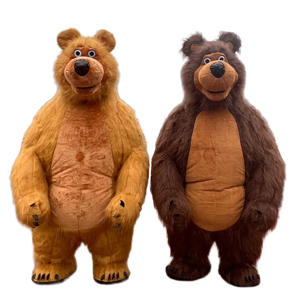 Inflatable Martha Bear Brown Bear Giant Costume Adult Walking Mascot Animal Cartoon Character Strange Costume Halloween Party An