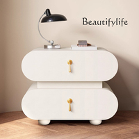 Unique Wooden Nightstands Modern Bedside Brown Drawers Minimalist Bedsides Table Storage Organizer Mesa De Noche Home Furniture