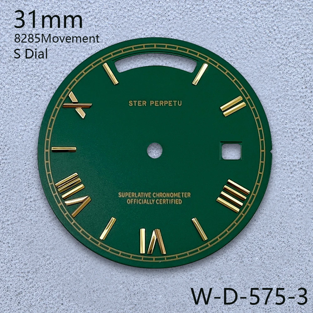 Циферблат с логотипом S, 31 мм, подходит для механизма 8285, высококачественные часы с циферблатом Sunray, модифицированные аксессуары