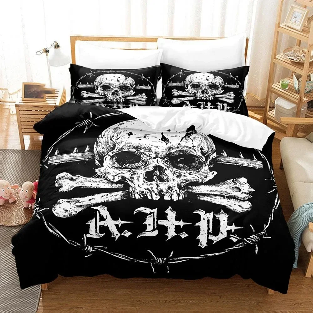 3D Printed Hip Hop Burzum Bedding Set Boys Girls Twin Queen Size Duvet Cover Pillowcase Bed Kids Adult Home Textileextile