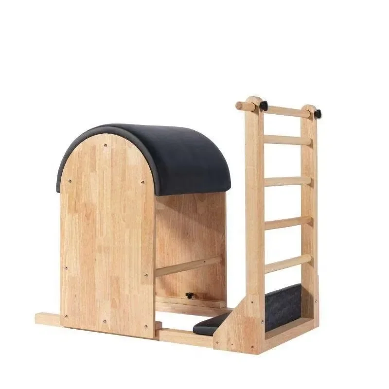 

XMSJ YTYIN Adjustable Wooden Pilates Ladder Barrel Studio Use Body Exercise Features Maple Oak Material With Metal Comes In Box