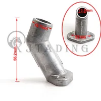 Motorcycle Carburetor Intake Pipe Kit For 60cc 66cc 80cc 100cc 2-Stroke Engine Motor Bicycle Electric Bike Accessories