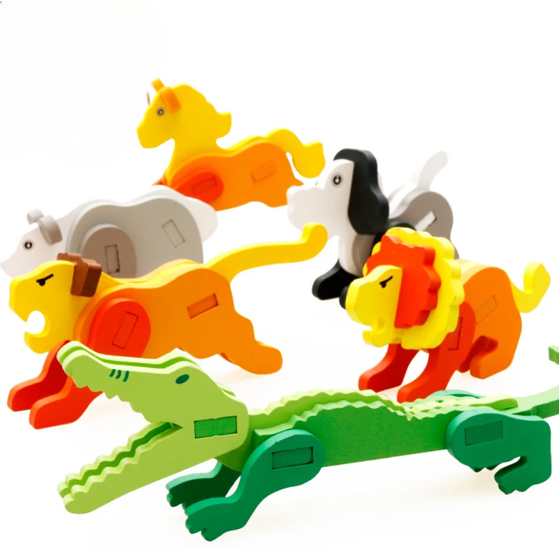 

Baby Early Education Educational Toys 3D Stereo Turtle Puzzle Building Blocks Kids DIY Handmade Toys Parent-child Interactive