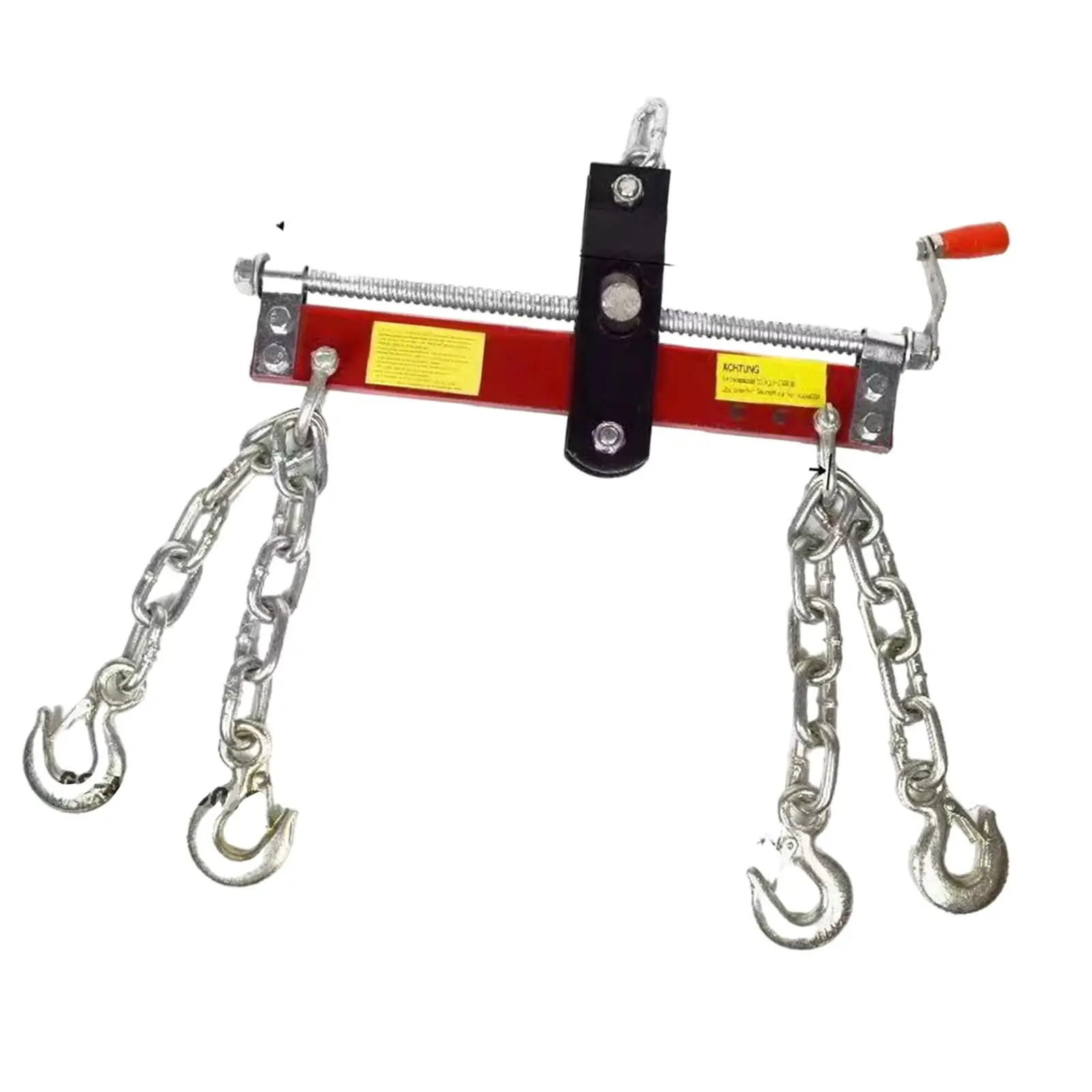 Engine Hoist Shop Crane Accessory Adjustable Handle with Chains Load Leveler