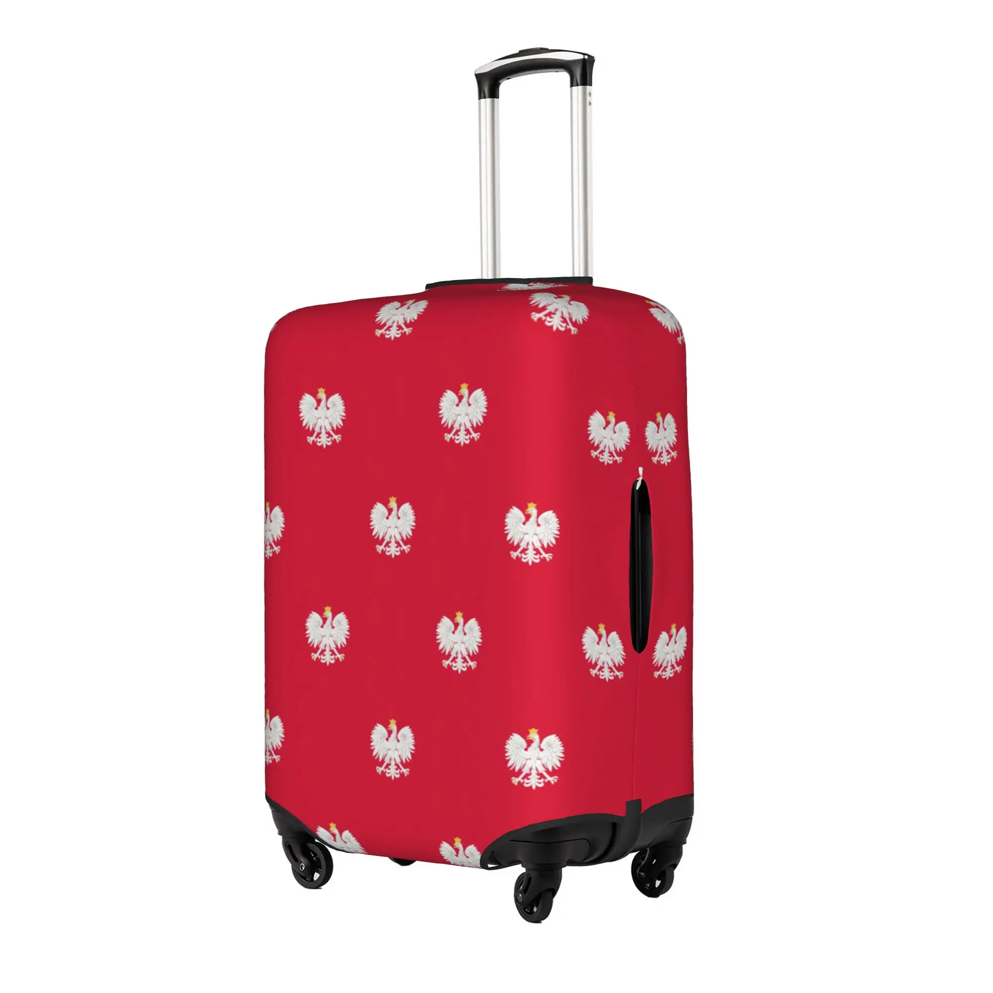 Polish Crest Luggage Cover Elastic Polska Poland Eagle Pride Travel Suitcase Protective Covers Fits 18-32 Inch