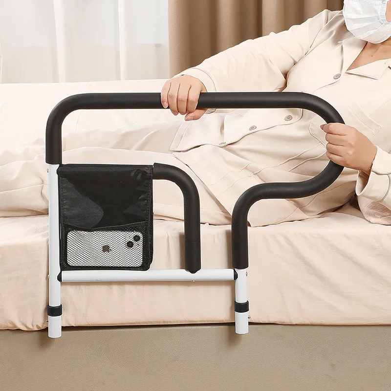 Bedside Handrail - Elderly Bedside Standing Aid, Stainless Steel Safety Support Frame, Stable Support, Ideal for Elderly