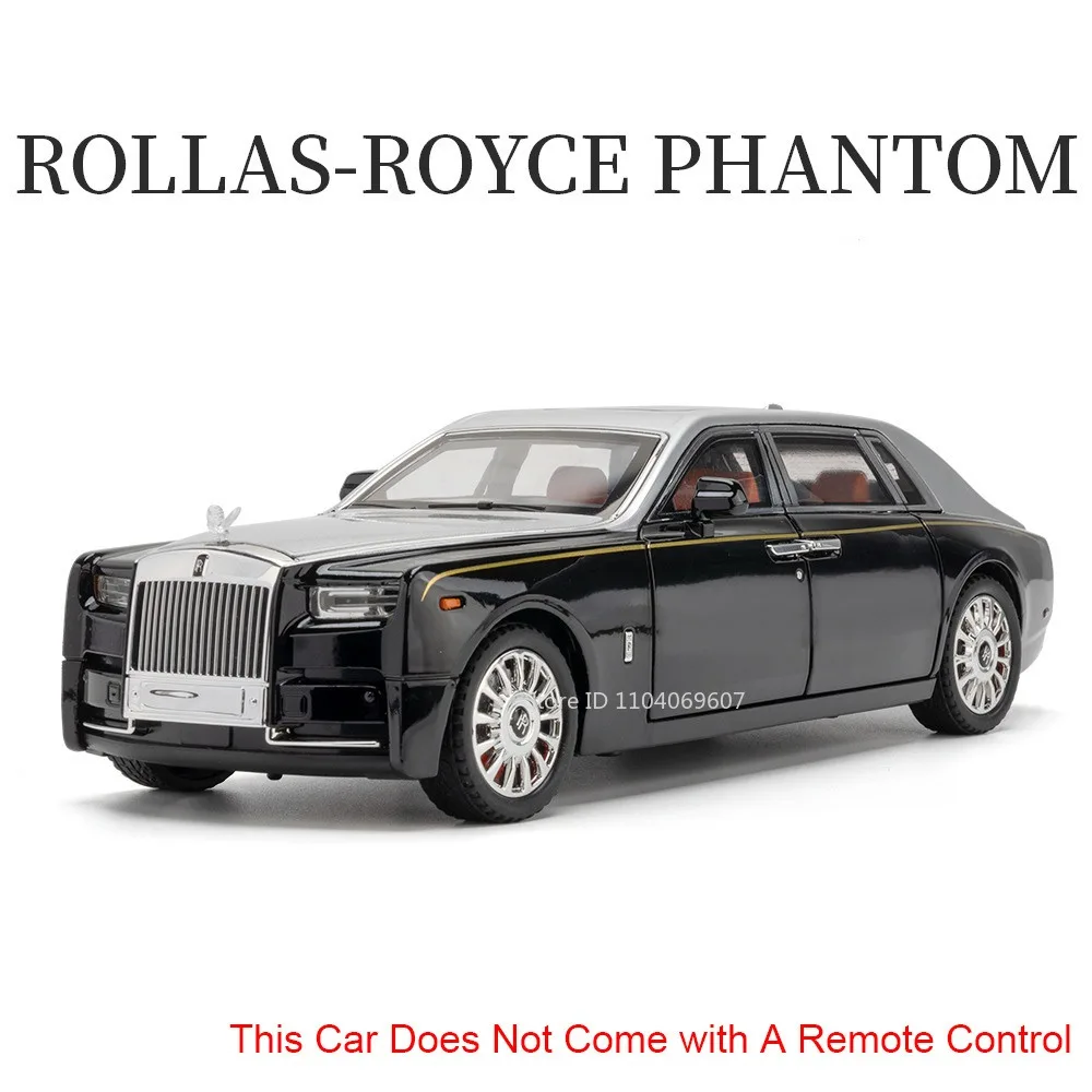 Maßstab 1:18 RS7 Rolls-royce Phantom-Auto-Spielzeugmodelle, Legierung, Druckguss, Stoßdämpfung, Türen, geöffnetes Soundlicht für Erwachsene und Kinder, Geschenke