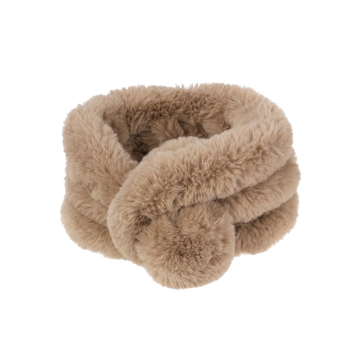 

Imitation Rabbit Scarf Neck for Women Winter Collar Faux Scarves Warm