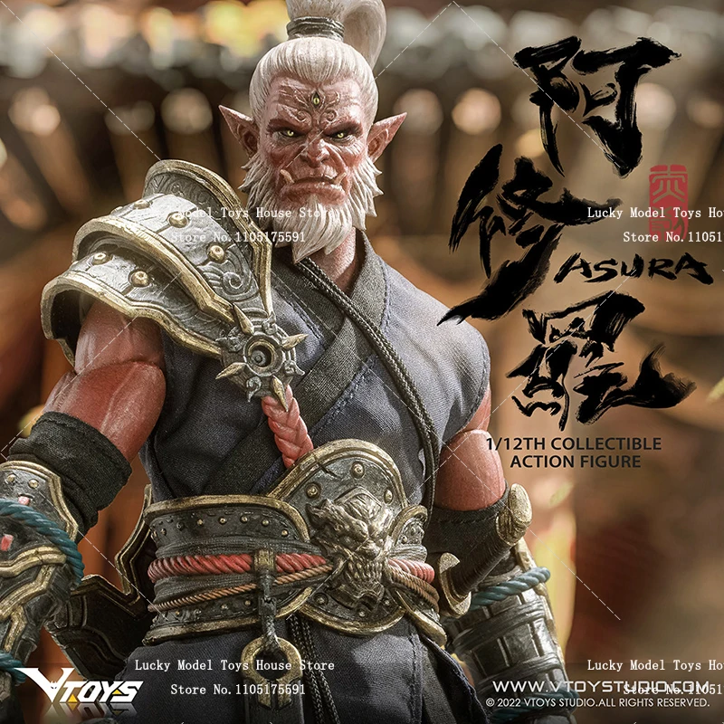 

1/12 Asura Cloth White Hair Action Figure Arm Shoulder Leg Armored Design VTOYS VSD006 6" Full Set Soldier Model Gift Collection