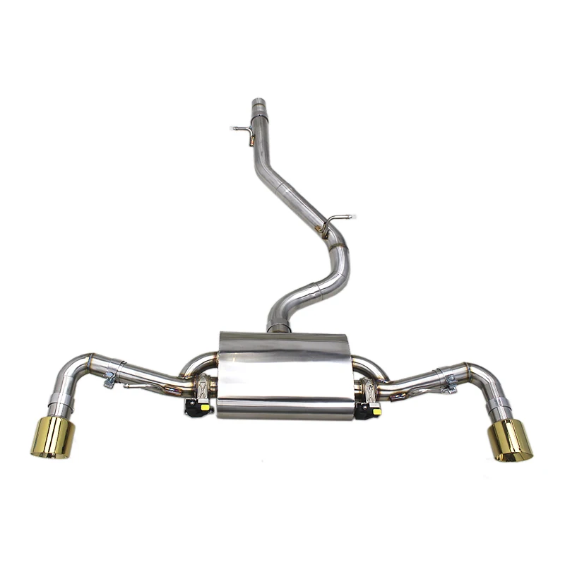 

Custom Exhaust System For Audi TT/TTS 2.0T 2015-2019 Stainless Steel Pipe Muffler Gold Tips Escape Valvetronic Catback Exhaust