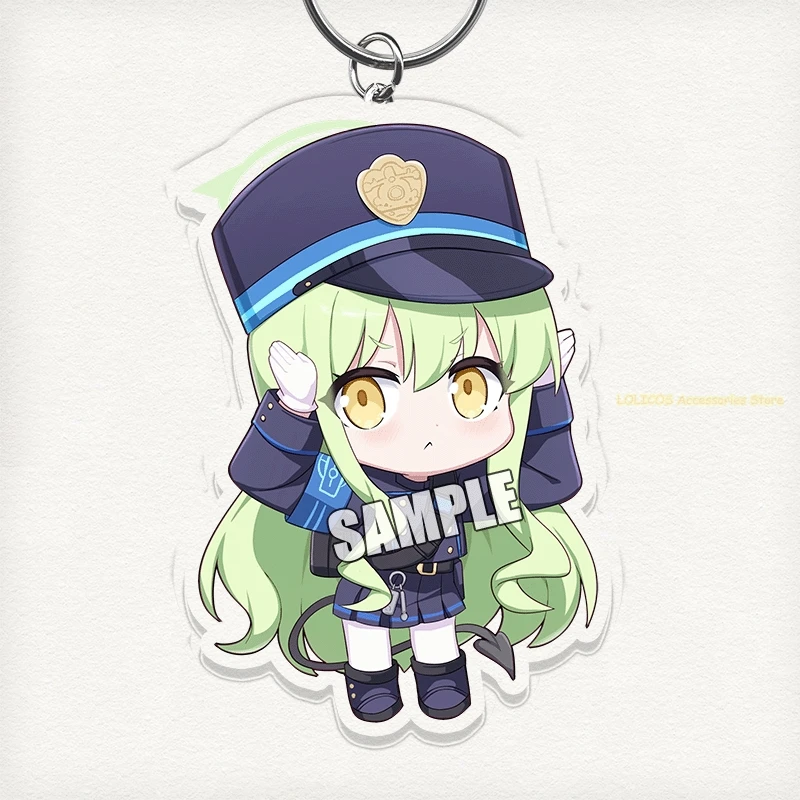 Game Peripherals  Blue Archive Tachibana Hikari Acrylic Figure Anime Keychain Cute Cartoon Pendant Key Rings