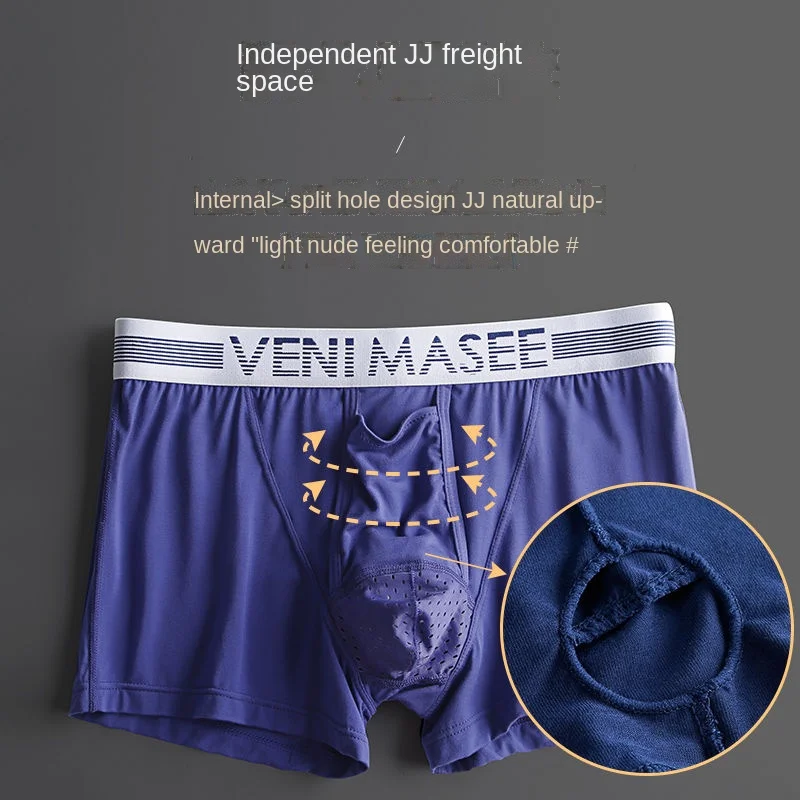 

U Convex Boxer Sissy Panties Gay Underpants Big Pouch Boxershorts Penile Hole Briefs Male Large Bag Underwear Men Pantaion Thong