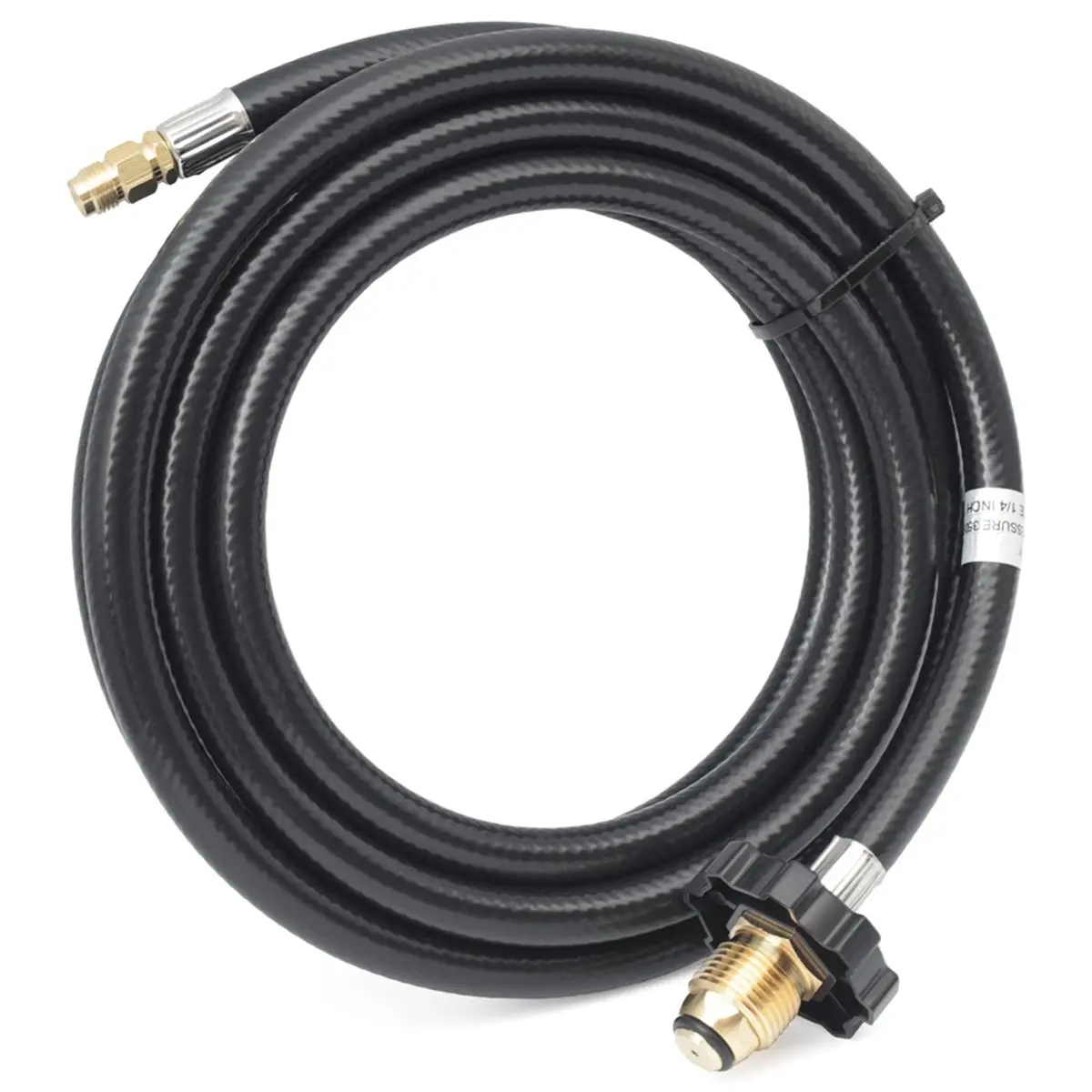 Propane Adapter Hose 1lb to 20lb Converter for Tabletop Grill Camping BBQ, 12FT with 1/4-Inch Inverted Male Flare