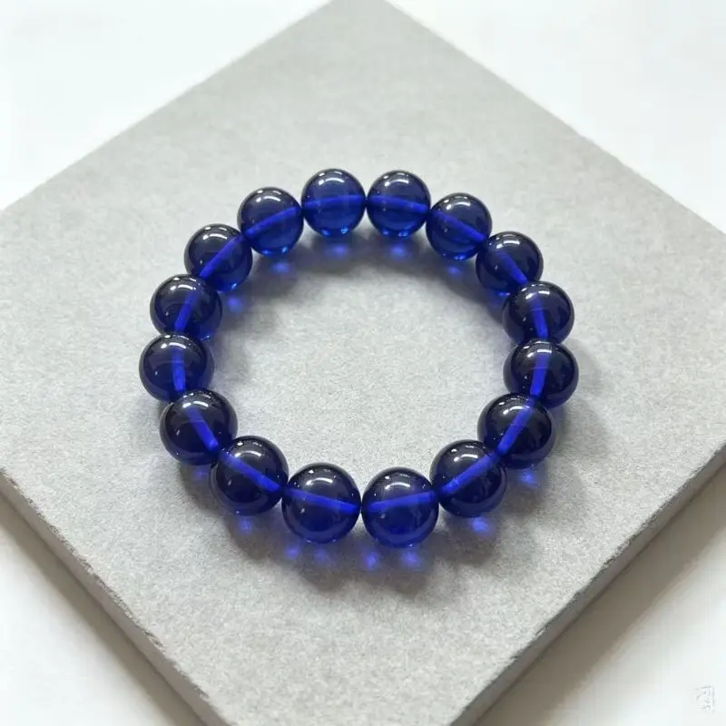 Classic Simple Second-generation Ethnic Style Amber Beeswax Round Bead Single Circle Bracelet Handicraft